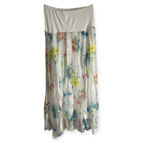 Vintage Made in Italy Belle France Silk Convertible Floral 
dress/skirt - Picture 5 of 5